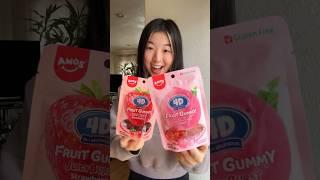 Trying Viral 4D Fruit Gummy Bursts  #gummy #candy #tastetest