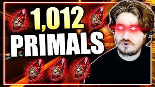 1012 Primal Shards on 1 Account! INSANE PULLS for 2X MYTHICALS ⁂ Raid: Shadow Legends