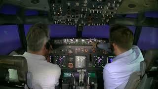 Full Flight Brussels to Amsterdam - Fixed Base 737 NG Simulator @ Simflying