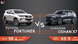 Changan Oshan x7 vs Toyota Fortuner #shorts