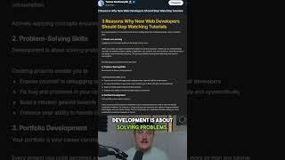 3 Reasons To Stop Watching Coding Tutorials