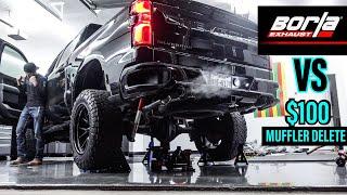 BORLA S-Type Exhaust vs Straight Pipe - Silverado / Sierra