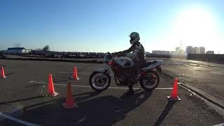 MOTO GYMKHANA NVRSK/Ekaterina Redko/SUZUKI GSF250 Badit/HITCH/42.29 sec