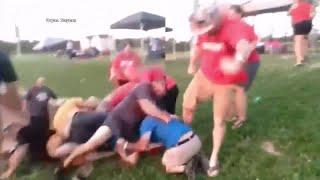 Adults get on a fist fight during children's softball tournament