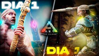 SOBREVIVI A 100 DIAS NO The Island em Ark Survival Evolved