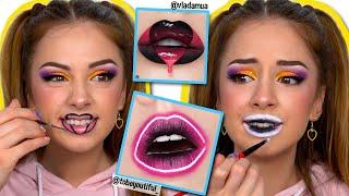 I TRIED RECREATING INSTAGRAM LIP ART