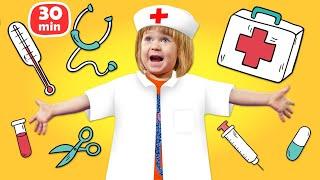 Bianca joue au docteur. Qui est malade? Vidéos en français pour enfants.