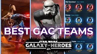 Ranking 40 BEST 5v5 GAC Teams in SWGOH (No Galactic Legends)