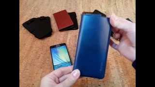 Кожаный чехол-карман Valenta для телефона Samsung Galaxy A5