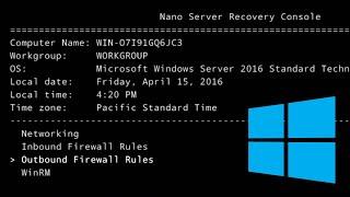 Windows Nano Server 2016 Demo!