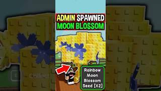 ADMIN SPAWNED MOON BLOSSOM in Roblox Grow a Garden..