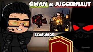 Titans +Mr. Boom - S. T. React to Skibidi Toilet SEASON 25 (GMAN vs JUGGERNAUT) | Gacha React