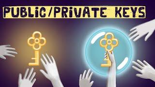 Cryptocurrency Wallets - Public and Private Keys (Asymmetric Encryption Animated)