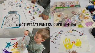 ACTIVITĂȚI pentru copii / 2-4 ani / Activități EDUCATIVE cu bani puțini #activitiesforkids