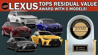 LEXUS Dominates Residue Value Awards with 5 Top Models