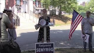 Tatyana Semyrog at Meeting Against Fascism And Communism