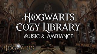 Hogwarts Cozy Library Ambiance | One Hour of Relaxing Music from Sunrise to Night Scenes