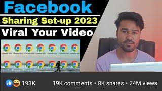 Facebook Page Sharing Set-Up For Pc | how to share facebook page video 2023