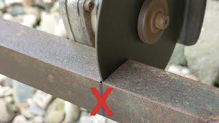 how to quickly cut four types of metal using a hand grinder | welding tricks