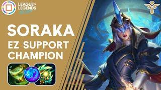 Soraka EZ Support Champion || WILD RIFT SORAKA GAMEPLAY || Soraka Build and Runes || Emerald Rank