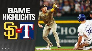 Padres vs. Rangers Highlights (7/2/24) | MLB Highlights