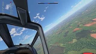 Bounced by an XP-50 - FW 190A-4 (War Thunder Sim +TrackIR + Joystick)