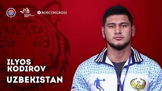 Kolmar Mas-Wrestling Cup-2019. Participant from Uzbekistan Ilyos Kodirov