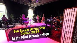 Ben Zucker sieht die Bühne zum ersten mal Arena Tour 2024