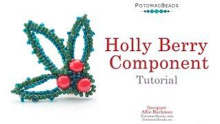 Holly Berry Component - DIY Jewelry Making Tutorial by PotomacBeads