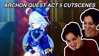 Dish Reacts to Fontaine Archon Quest Act V Cutscenes | Genshin Impact