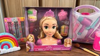 Rapunzel | Lip Gloss Makeup | Toy Unboxing | Disney Princess | Hair Brushing | ASMR