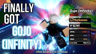 Finally Getting GOJO (INFINITY) in Anime Vanguards - Roblox