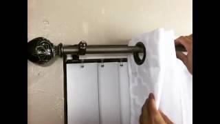 Inside Mounted Blinds Curtain Rod Bracket Attachment