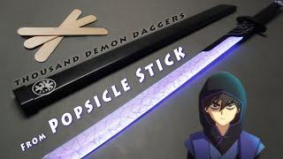 Using 260 Popsicle Sticks and Resin to Make Scissor Seven's Thousand Demon Daggers