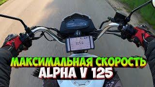 МАКСИМАЛЬНАЯ СКОРОСТЬ МОПЕДА АЛЬФА V 125