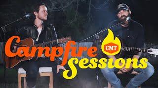 Jordan Davis Plays Fireside “Slow Dance In A Parking Lot” & “Almost Maybes”  CMT Campfire Sessions