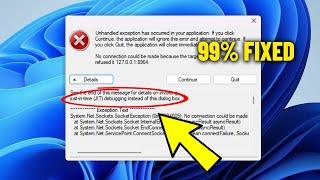 Just in Time JIT Debugger Instead Of This dialog box in Windows 11 / 10 / 8 / 7 - How To Fix Error 