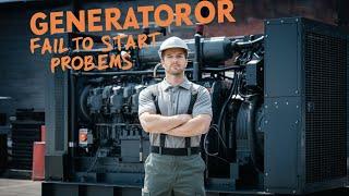 Generator fail to start | diesel generator Common problems | crank fail | Fail to stop #dgfailure