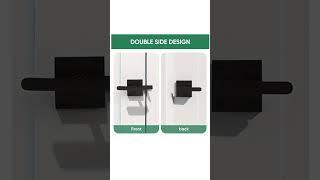 Double Side Gate Latch, Heavy Duty Swinging Door Latch Gate Hardware for Outdoor Fence, Wooden Gates