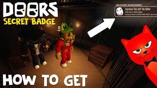 How to get “Secret badge” in SUPER HARD MODE | Red Cat WOW | DOORS roblox