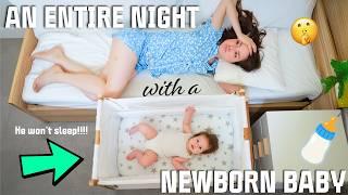 Very Realistic Night Routine With A Newborn! | Spend An Entire Night With My Newborn! | ad