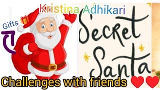 Secret Santa challenge ।। Merry Christmas ।।Xmas challenge ।। Kristina Adhikari