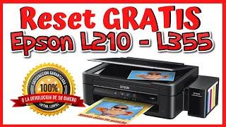 EPSON L210 Reset - How To Reset Epson L210 - L355 -  L110 Printer  Solución Almohadillas Epson L210