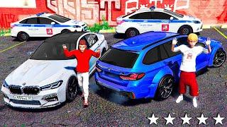 ПОГОНЯ ОТ ДПС НА BMW M5 TOURING и BMW M5 F90 - ЖИЗНЬ ПЕРЕКУПА В GTA 5 ГАРВИН