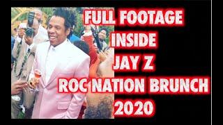 FULL JAY Z ROC NATION BRUNCH 2020 FOOTAGE