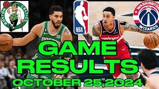 Boston Celtics VS Washington Wizards Game Results and Players Score | NBA Season 2024-25