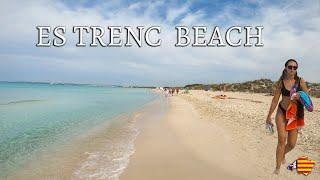 Platja ES TRENC - Walking on Es Trenc Beach, Mallorca (Balearic Islands) - 4K