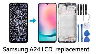 Samsung A24 LCD replacemet. Samsung A24 ekranini yangisiga almashtirish