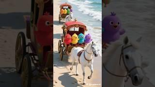 Dancing Chicks in Royal Carriages by the Beach!  #shorts
