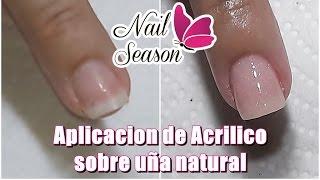 Acrilico en uñas naturales para principiantes base completa